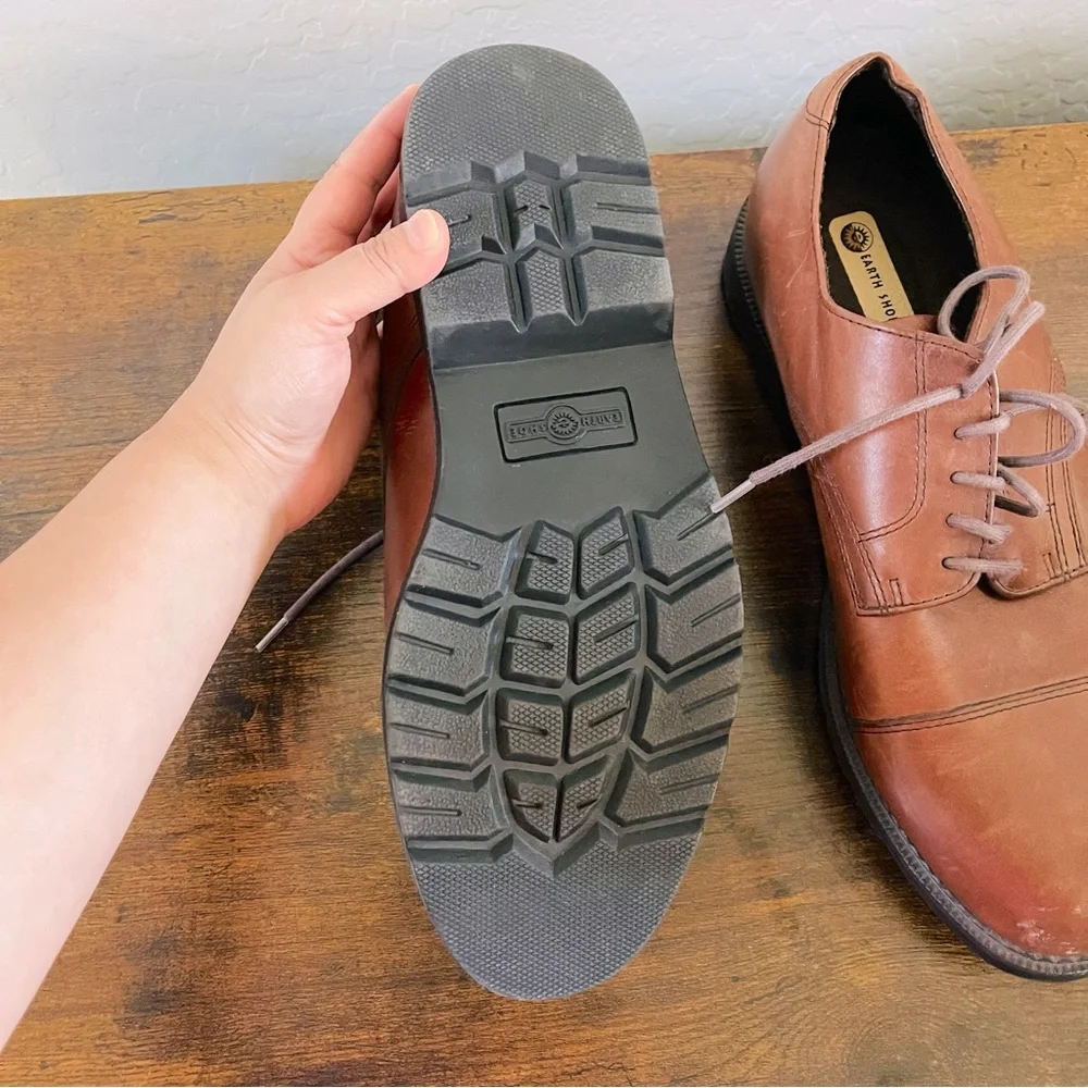 🌹 Classic Leather Brown McNair Earth Shoe Men’s Size 10W